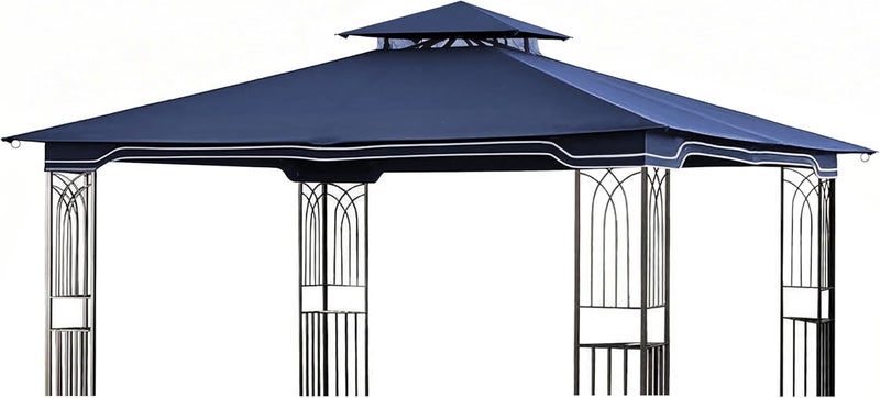 SCOCANOPY Replacement Gazebo Canopy for 10 x 12 Regency II Patio Gazebo Model L-GZ798PST,A101004104,A101004105,(Navy Blue) - Image 1
